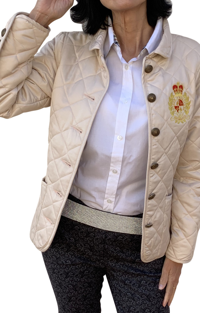 Steppjacke Navy Damen, Übergangsjacke, Fleur d'Héritage (2)