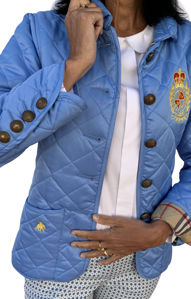 Steppjacke Sky Blue Damen, Übergangsjacke, Fleur d'Héritage (1)